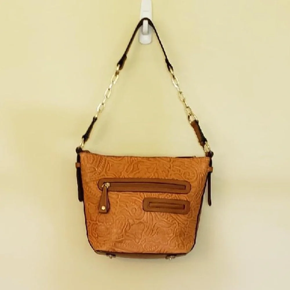 MC Brown Embossed Purse - Picture 4 of 15